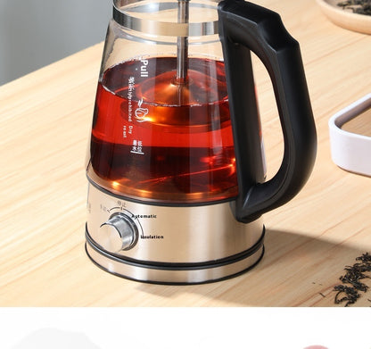 110v American Standard Household Tea Boiler Steam Spray Black Teapot Glass Electric Kettle Coffee Pot